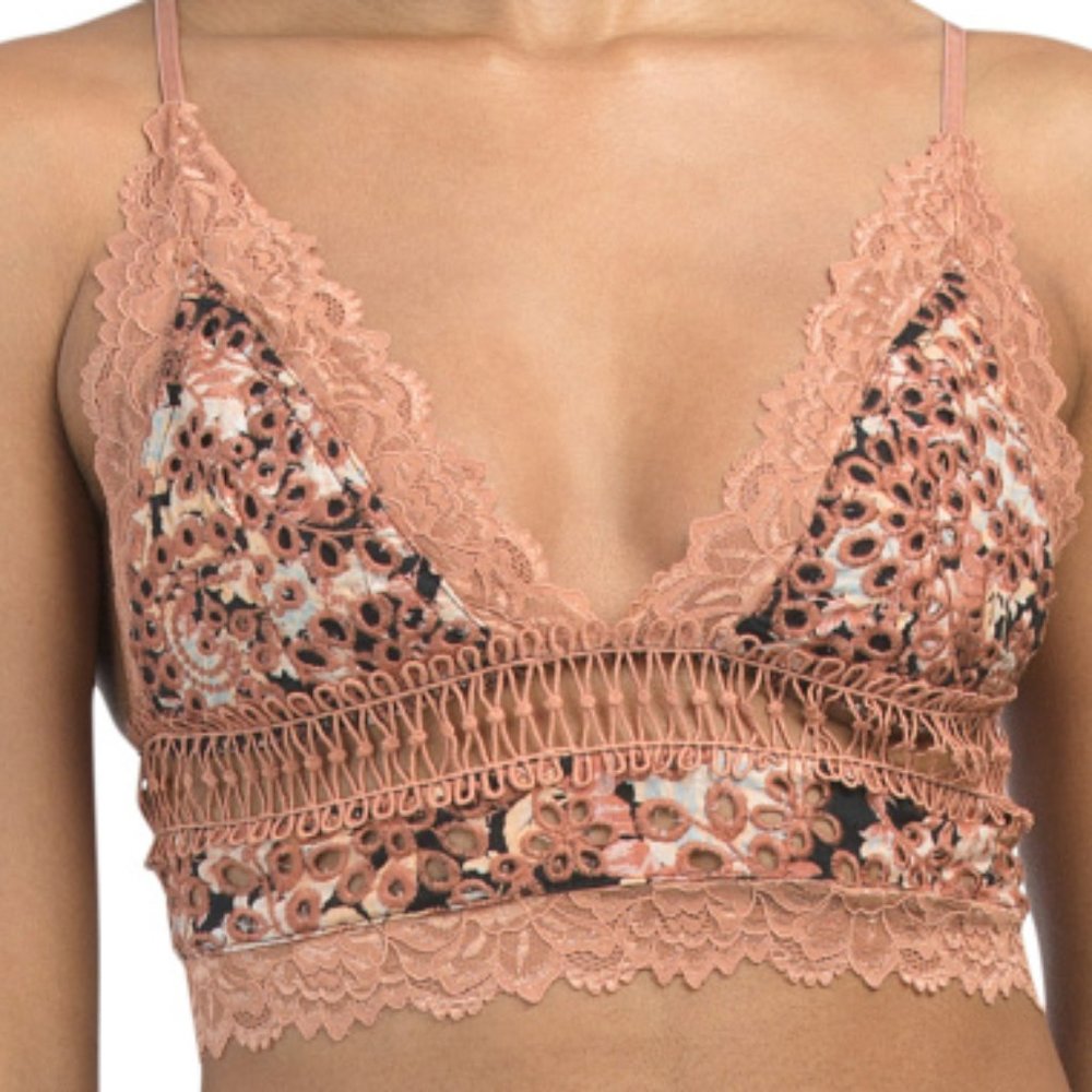 Free People Emma Soft Bra Black Combo NWT - Picture 4 of 13